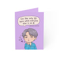 "Worldwide Handsome" Flying Kiss Greeting Card