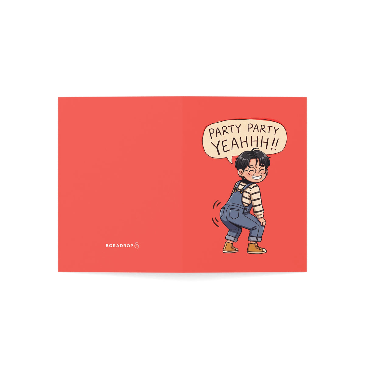 JK Funny "PARTY PARTY YEAHHH!!" K-Pop Quote Card