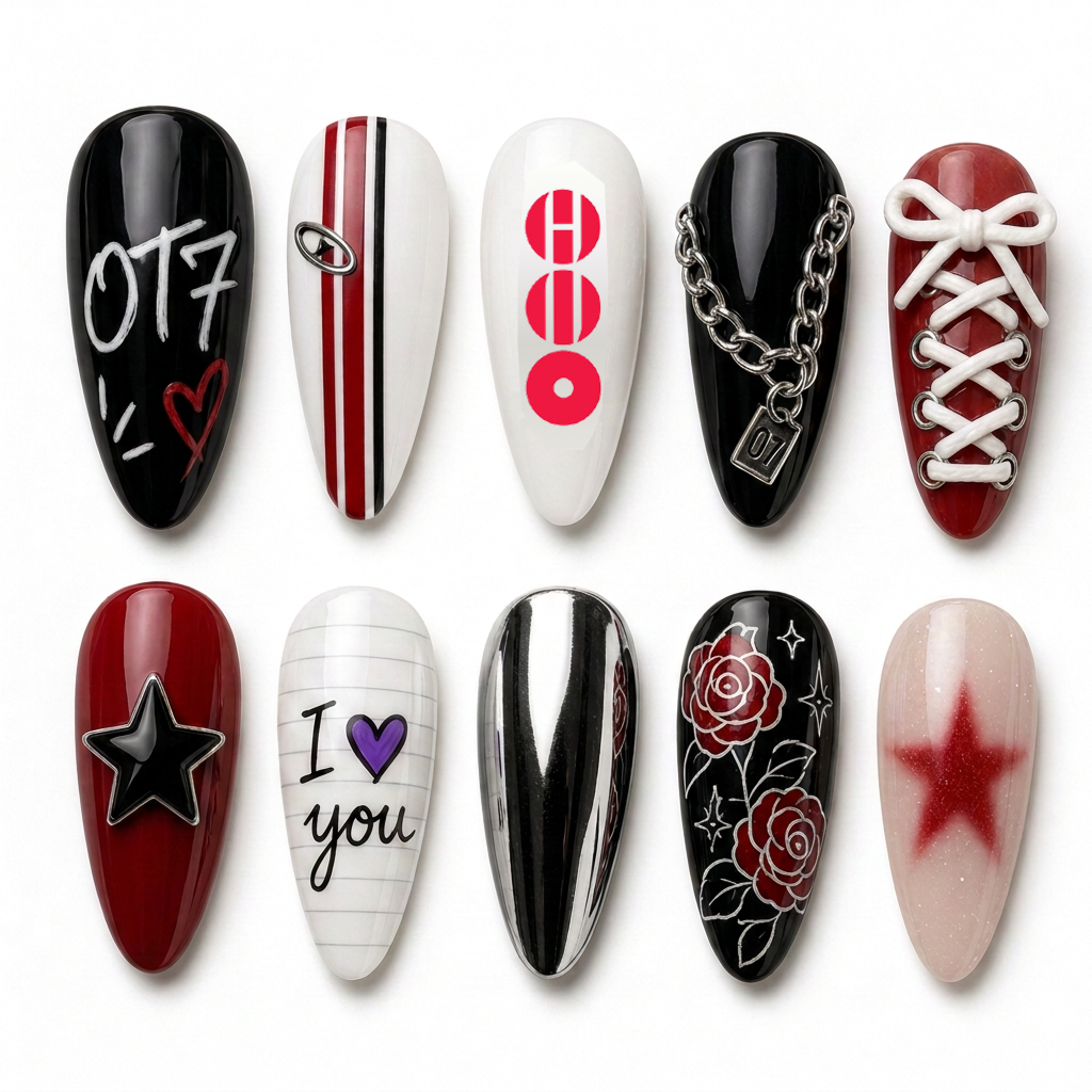 OT7 Street Code Press-On Nail