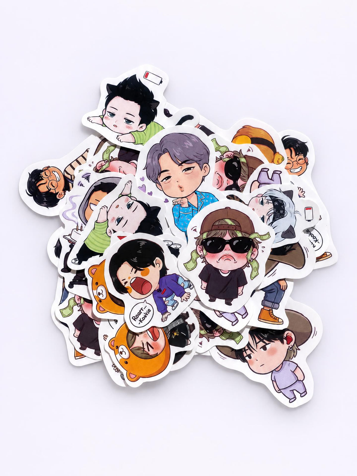 Kpop Funny Moments Chibi Sticker Sheet | Printable Digital Download | Cupsleeve Freebie