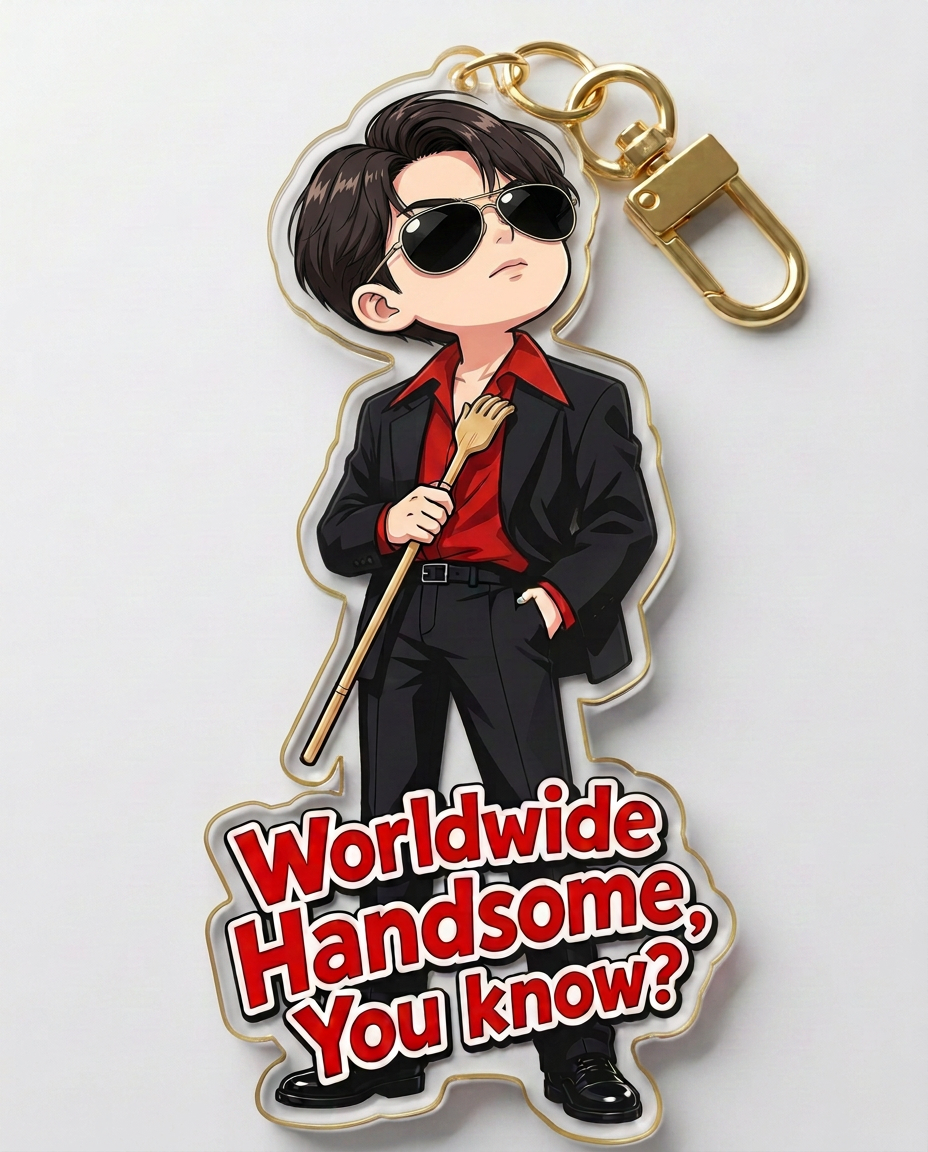 OT7 Iconic Meme & Quote Acrylic Keychain Set (7-Piece Pack)