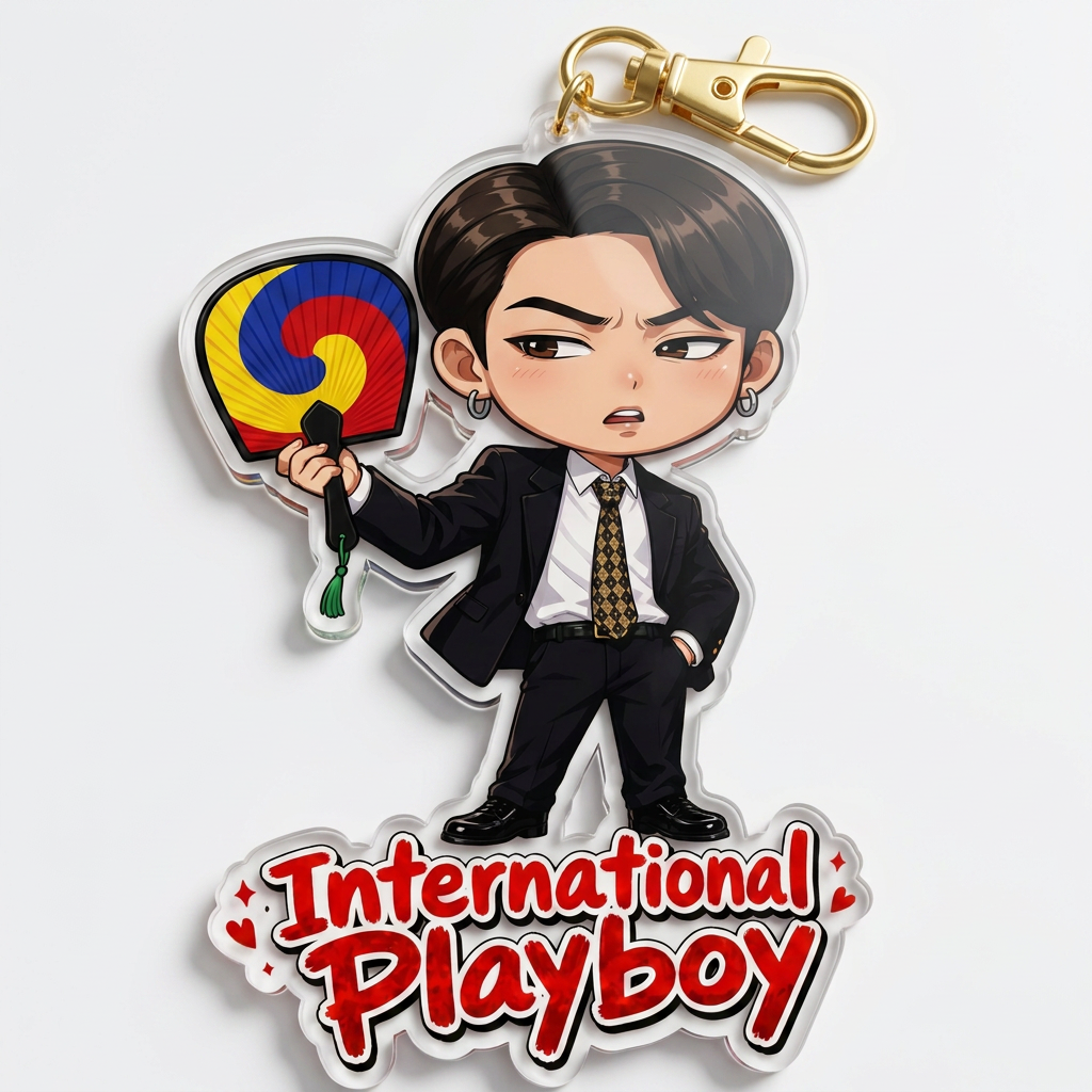 OT7 Iconic Meme & Quote Acrylic Keychain Set (7-Piece Pack)