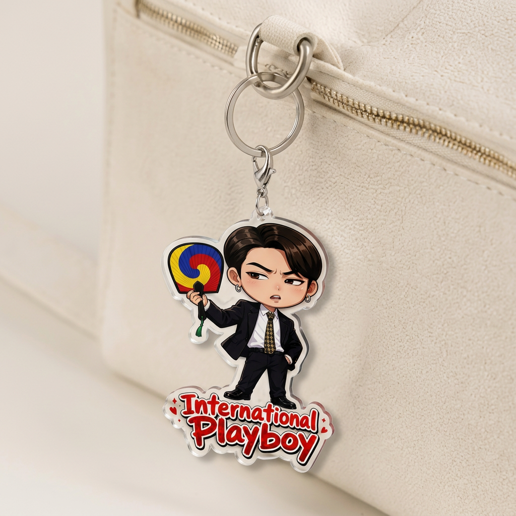 OT7 Iconic Meme & Quote Acrylic Keychain Set (7-Piece Pack)